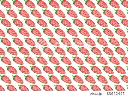 ワイルドストロベリー 背景画像 エゾヘビイチゴのイラスト素材