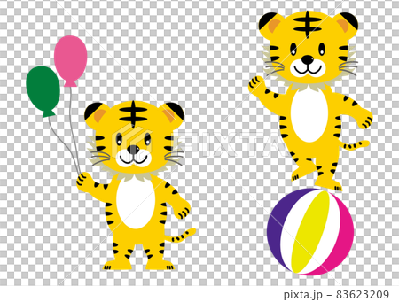 可愛的馬戲團老虎 / 老虎 83623209