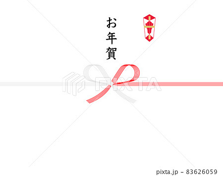紅白のし紙 蝶結び お年賀 紅白のし紙 蝶結び お年賀 83626059