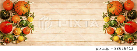 Thanksgiving pumpkin and snowberry decor for social media 83626412