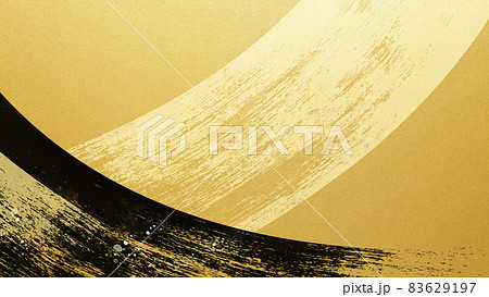 金箔のシンプルな和風背景素材 金箔のシンプルな和風背景素材 83629197