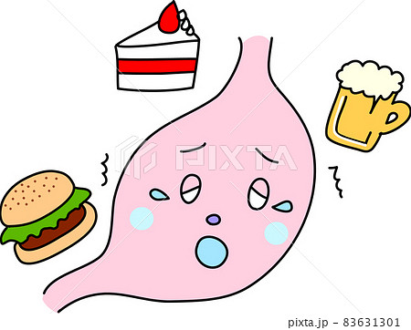 暴飲暴食で疲れた胃腸 暴飲暴食で疲れた胃腸 83631301