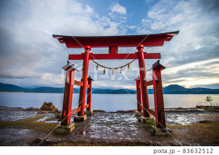 秋田県 田沢湖の風景 秋田県 田沢湖の風景 83632512