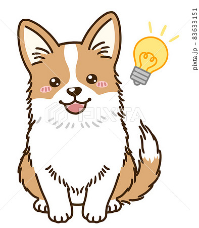 思い付くコーギー（レッド） 83633151