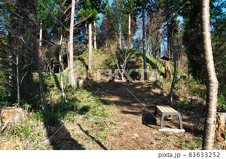 明知城跡(白鷹城跡)本丸切岸と帯曲輪(腰曲輪):岐阜 明知城跡(白鷹城跡)本丸切岸と帯曲輪(腰曲輪):岐阜 83633252