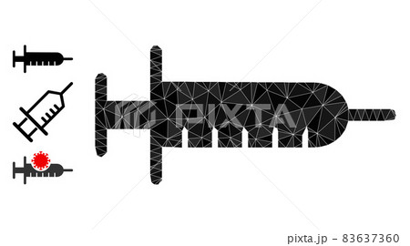 Vector Lowpoly Syringe Icon and Similar Icons 83637360