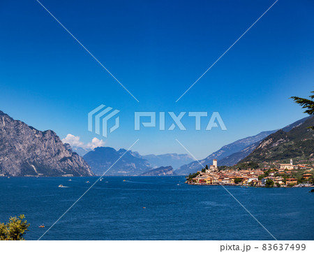 Lake Garda panorama Northern Italy 83637499