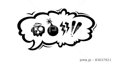 Swearing speech bubble censored with symbols. Hand drawn swear words in text bubbles to express exclamation and harsh mood. Vector illustration Swearing speech bubble censored with symbols. Hand drawn swear words in text bubbles to express exclamation and harsh mood. Vector illustration 83637921