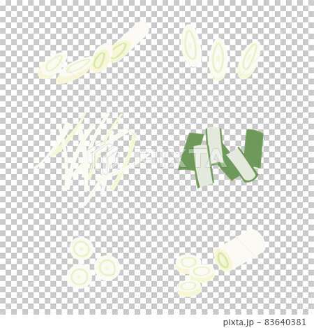 Cut long onion 83640381