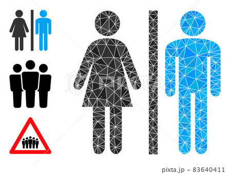 Vector Polygonal WC Persons Icon and Similar Icons Vector Polygonal WC Persons Icon and Similar Icons 83640411