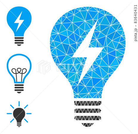 Vector Triangle Filled Electric Bulb Icon and Similar Icons Vector Triangle Filled Electric Bulb Icon and Similar Icons 83640431