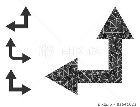 Vector Polygonal Bifurcation Arrow Left Up Icon and Similar Icons Vector Polygonal Bifurcation Arrow Left Up Icon and Similar Icons 83641023