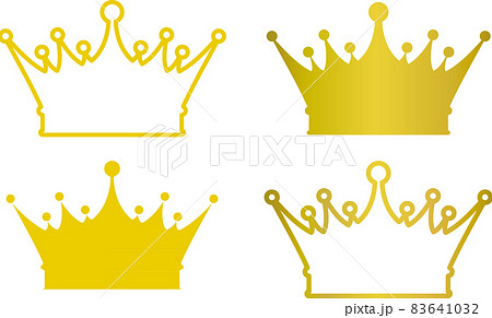 王冠シンプルアイコンランキング順位表示シンボルマーク飾りイラスト素材のイラスト素材