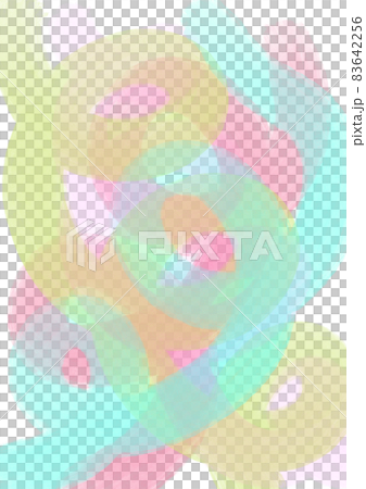 色彩鮮豔的圓形和圓形抽象背景 83642256