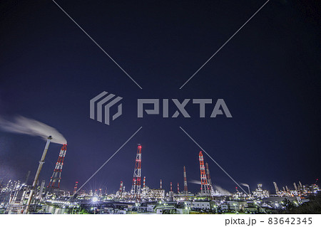 鹿島コンビナート夜景 鹿島コンビナート夜景 83642345