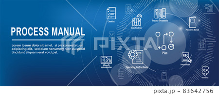 Standard Procedures for Operating a Business - Manual, Steps, and Implementation including outline icon sop web header banner Standard Procedures for Operating a Business - Manual, Steps, and Implementation including outline icon sop web header banner 83642756