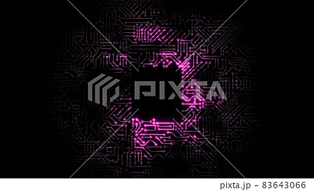 3D rendering of an electrical pulse passing...のイラスト素材 [83643066] - PIXTA