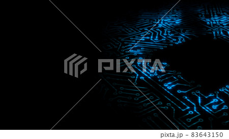 3D rendering of an electrical pulse passing...のイラスト素材 [83643150] - PIXTA