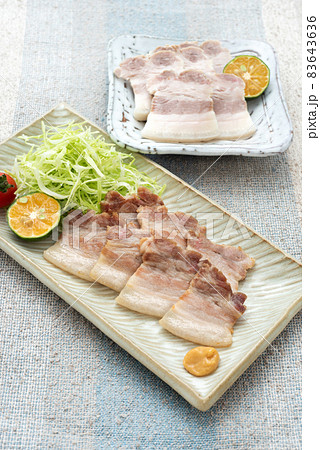 沖縄料理 スーチカーの塩漬けとソテー 沖縄料理 スーチカーの塩漬けとソテー 83643636