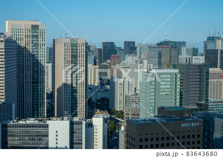 ビル群 俯瞰 遠景 (東京 虎ノ門~霞が関 周辺) ビル群 俯瞰 遠景 (東京 虎ノ門~霞が関 周辺) 83643680
