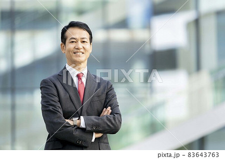 50代後半のビジネスマン　ポートレート   撮影協力「LINK FOREST」 83643763