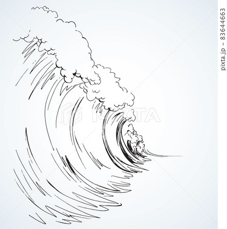 Safety Tsunami Wave Icon, Outline Style Stock Vector - Illustration of  coastal, evacuation: 184186159