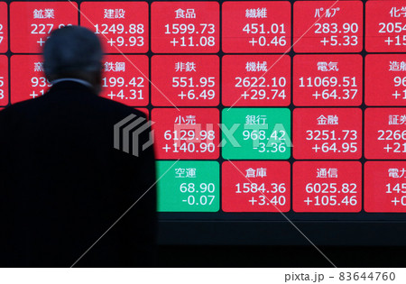 ＜東京都＞株価ボード 83644760