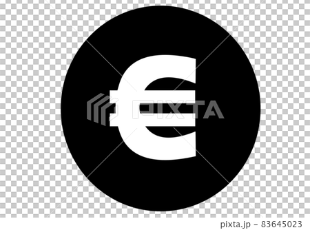 1 coin-Euro sign (black) 83645023