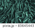 Texture or background of silk fabric. Blue fabric. 83645443