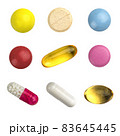 Health care concept: pills, drugs and syringes. 83645445
