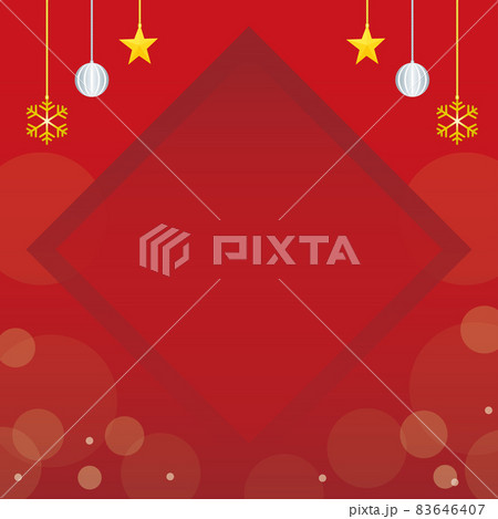 クリスマスイメージの背景イラスト バナー 正方形 クリスマスイメージの背景イラスト バナー 正方形 83646407