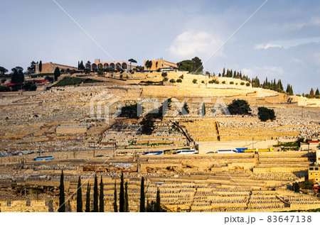 Jerusalem, Israel hillside on Mt. Of Olives 83647138
