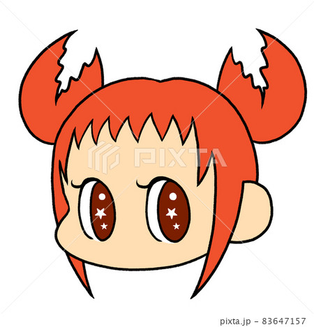 蟹座の女の子のイラスト素材
