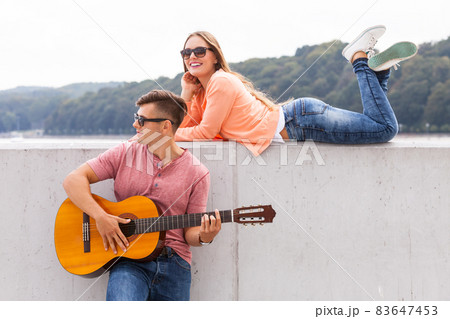 Couple spending time together. Couple spending time together. 83647453