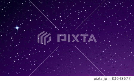 Stars in the night sky. Vector drawing 83648677