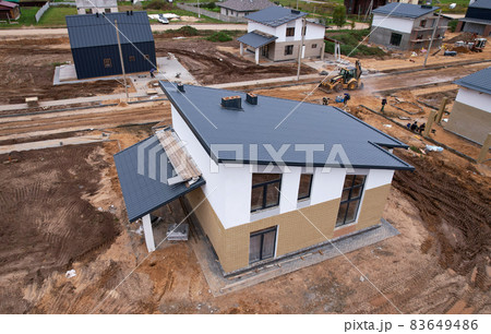 Building a country house of expanded-clay concrete blocks. Building a country house of expanded-clay concrete blocks. 83649486