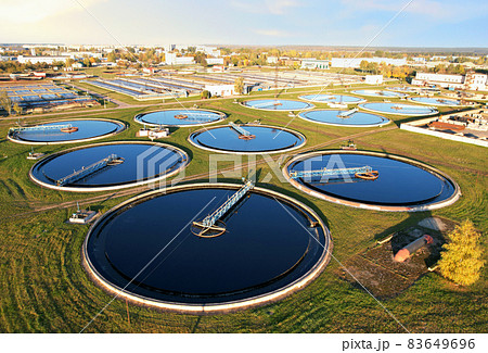 Sewage Treatment Plant. Wastewater Treatment Water Use. Filtration Effluent and Waste Water. Sewage Treatment Plant. Wastewater Treatment Water Use. Filtration Effluent and Waste Water. 83649696