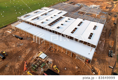 Warehouse Construction from metal structure. 83649999