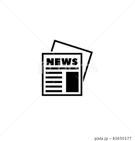 Newspaper, News Journal Flat Vector Icon 83650377