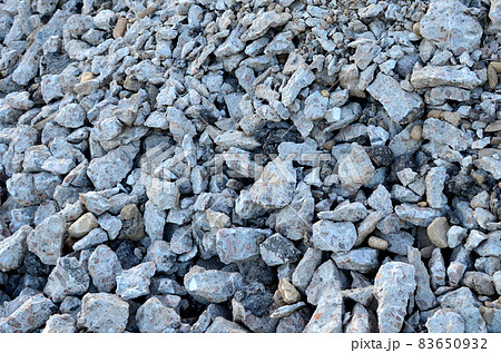 Concrete after crushing for recycling.  83650932