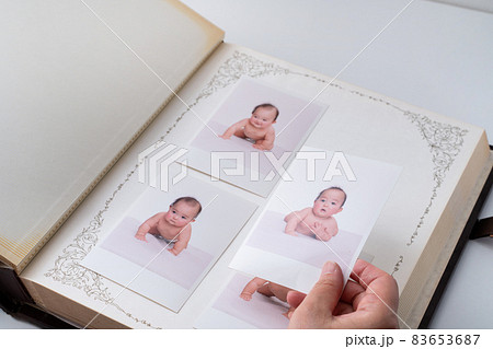 赤ちゃんの思い出写真の整理 83653687
