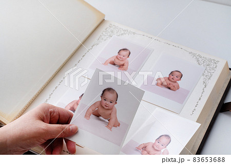 赤ちゃんの思い出写真の整理 赤ちゃんの思い出写真の整理 83653688