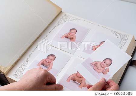 赤ちゃんの思い出写真の整理 赤ちゃんの思い出写真の整理 83653689