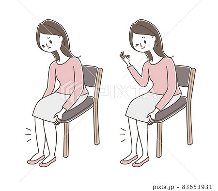 若い女性の足のむくみビフォーアフター 若い女性の足のむくみビフォーアフター 83653931