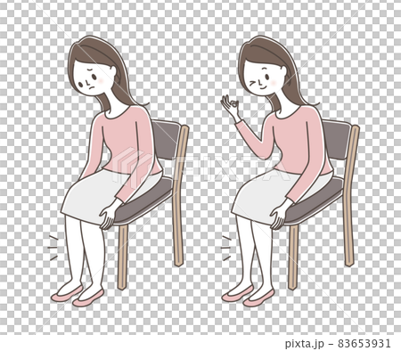 若い女性の足のむくみビフォーアフター 若い女性の足のむくみビフォーアフター 83653931