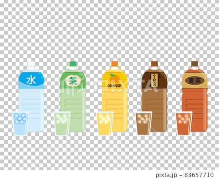 清涼飲料水のペットボトル　ベクターイラスト 83657710