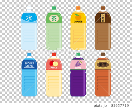 ドリンクのペットボトル ベクターイラスト ドリンクのペットボトル ベクターイラスト 83657719