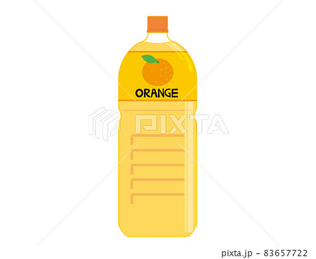 オレンジジュースのペットボトル ベクターイラスト オレンジジュースのペットボトル ベクターイラスト 83657722