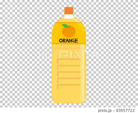 オレンジジュースのペットボトル ベクターイラスト オレンジジュースのペットボトル ベクターイラスト 83657722