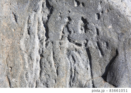 戸崎海岸の岩をクローズアップして写す 83661051